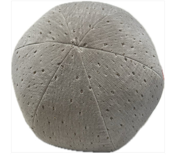 BEIGE DOTTY ROUND PILLOW