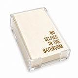 Hostess Set with "No Selfies in the Bathroom" Guest Towels