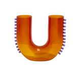 PEARL U VASE - AMBER + LILAC