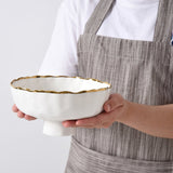 Medium Footed Bowl Gold