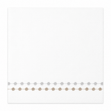 Decorative border with alternating small circles and dots on a white background