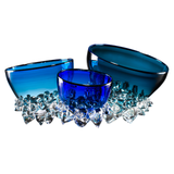 Midnight Blue Handblown Glass Vessel