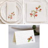 Rimon Branch Printed Pomegranate