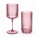 Ribbed Highball Glasses