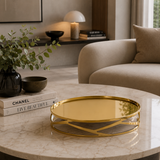Round Gold-Plated Centerpiece