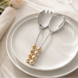 Salad Server With Golden Balls