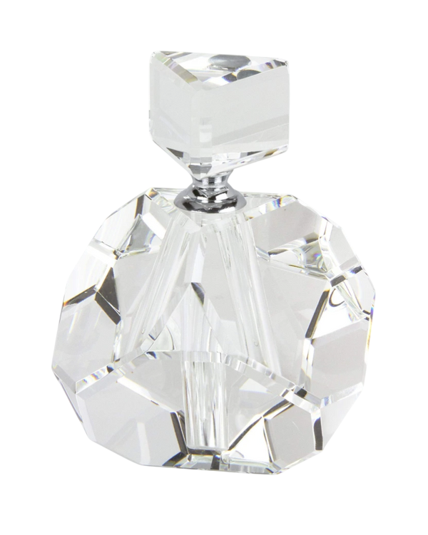 CRYSTAL GLASS PERFUME BOTTLE - DIAMOND