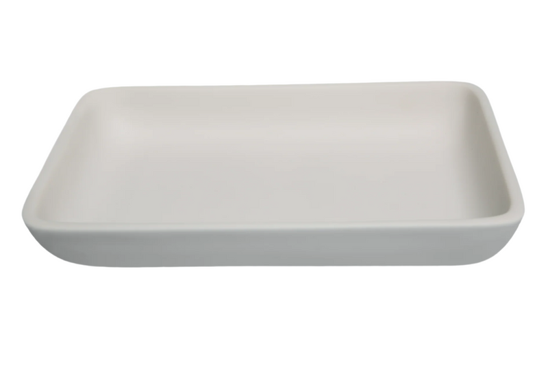 SOLID WHITE Rectangle Tray