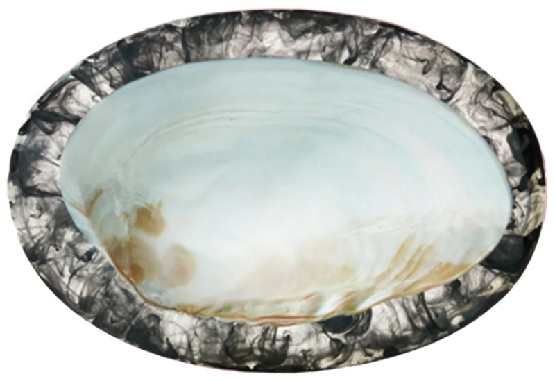 LARGE CAVIAR DISH -CHARCOAL