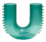 PEARL U VASE - TEAL + JADE