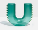 PEARL U VASE - TEAL + JADE