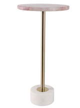 DUNCAN PINK QUARTZ ACCENT TABLE