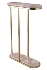 CELINE PINK QUARTZ ACCENT TABLE