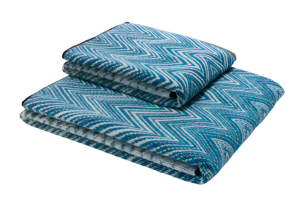 STONE BATH TOWEL Petrol Multicolor