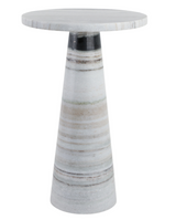 PANDA STONE MARBLE ACCENT TABLE