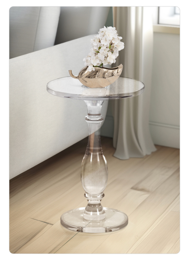 NIVINE ACRYLIC ACCENT TABLE