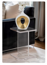 HAZLEY ACRYLIC ACCENT TABLE