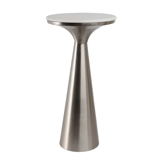 TAPERED METAL DRINK TABLE