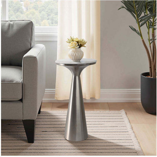 TAPERED METAL DRINK TABLE