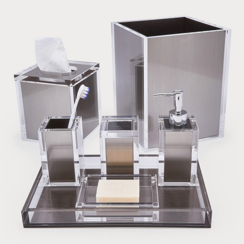 Silver Waste Basket