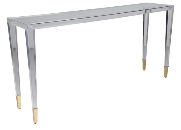 BASSEUX ACRYLIC CONSOLE TABLE