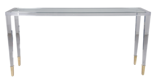 BASSEUX ACRYLIC CONSOLE TABLE