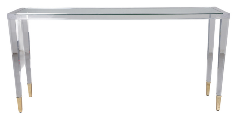 BASSEUX ACRYLIC CONSOLE TABLE