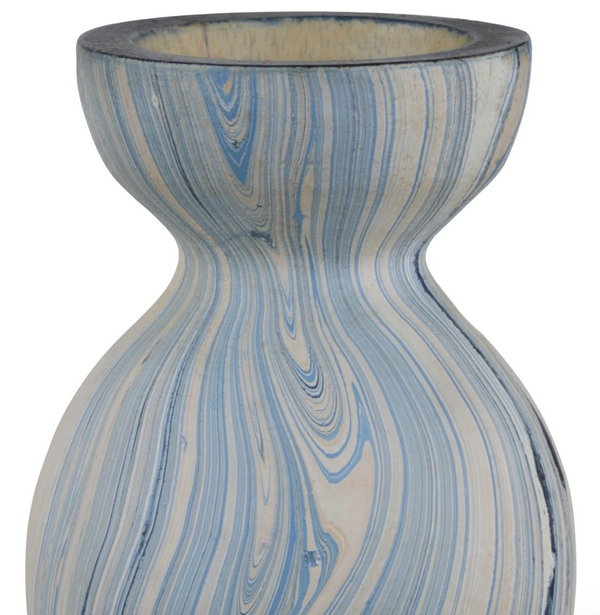 Calm Sea Marbleized Vase Set of 3