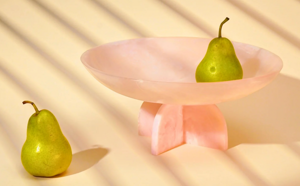 Lucente Pink Resin Fruit Bowl