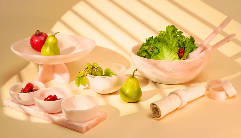 Lucente Pink Resin Fruit Bowl
