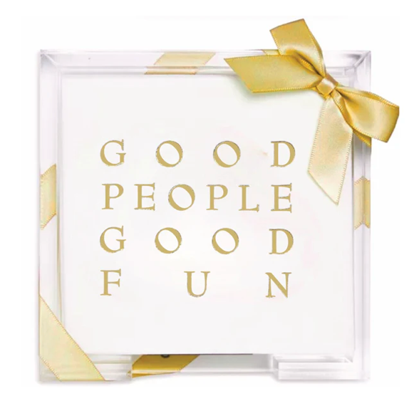 Acrylic Cocktail Napkin Hostess Set