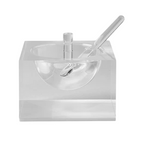 Acrylic Honey & Salt Dish White