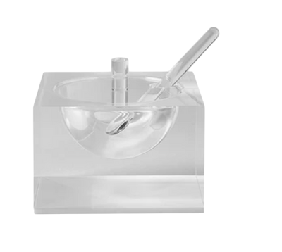 Acrylic Honey & Salt Dish White
