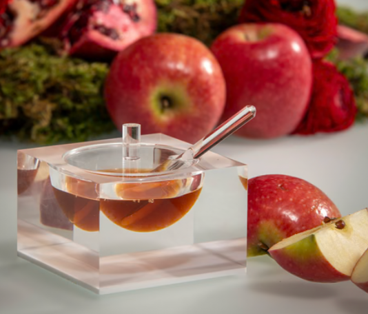 Acrylic Honey & Salt Dish White