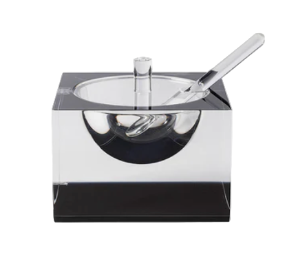 Acrylic Honey & Salt Dish Black