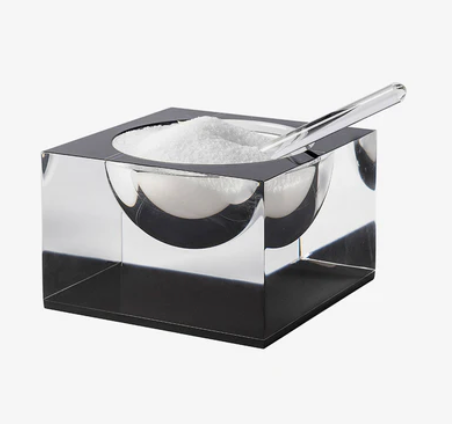 Acrylic Honey & Salt Dish Black