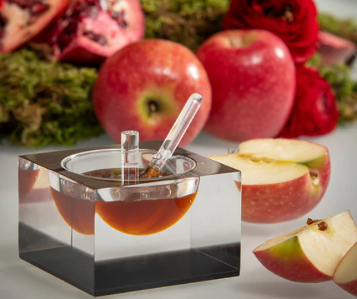 Acrylic Honey & Salt Dish Black