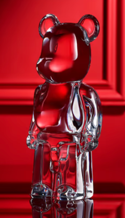 BE@RBRICK FIGURINE - Clear