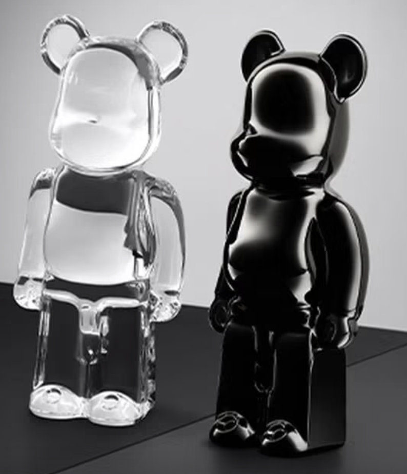 BE@RBRICK FIGURINE - Clear