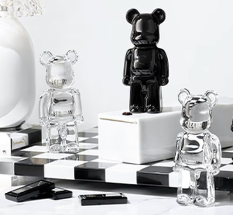 BE@RBRICK FIGURINE - Clear