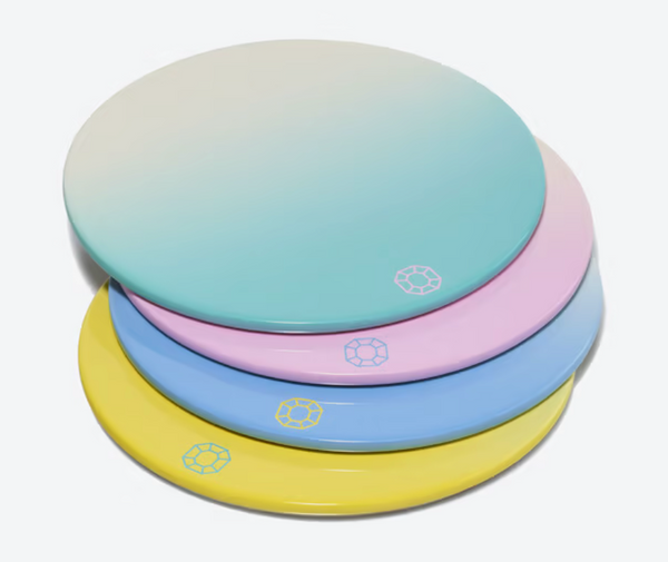 OCTOGONE COLORS OF JOY PASTEL COASTERS X4