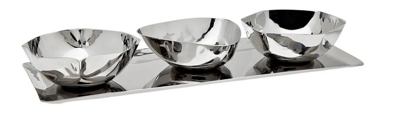 Auburn Serving Tray & Appetizer Bowls