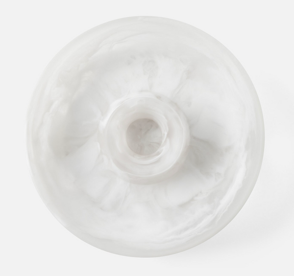 Hugo White Swirled Chip And Dip Bowl