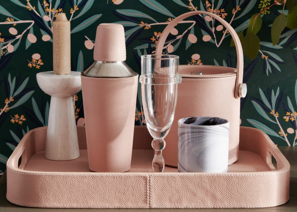 BRISTOL, Dusty Rose, Tray Rectangular with Rounded Edges