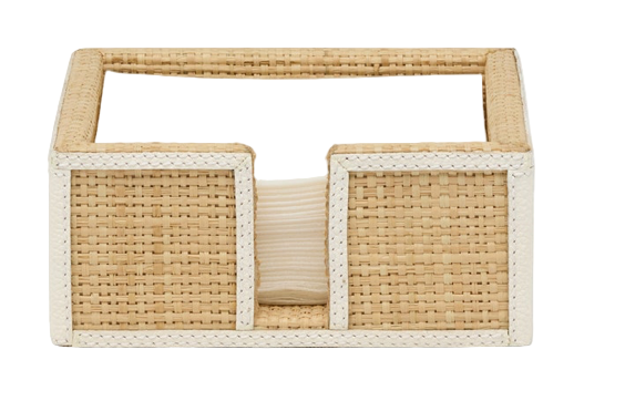 GABLE, Natural/White, Cocktail Napkin Tray, Pack/2