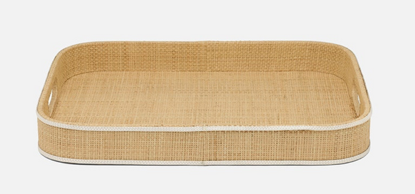 GABLE, Natural/White, Tray, Rectangular