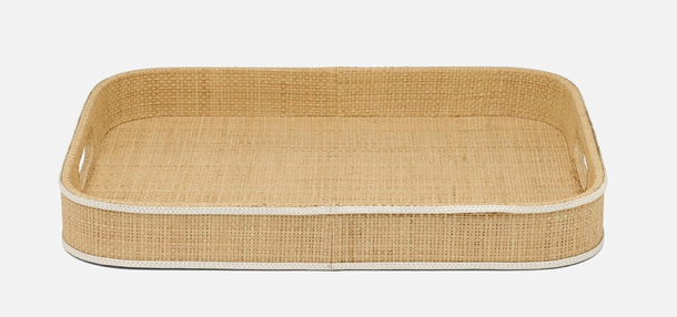 GABLE, Natural/White, Tray, Rectangular