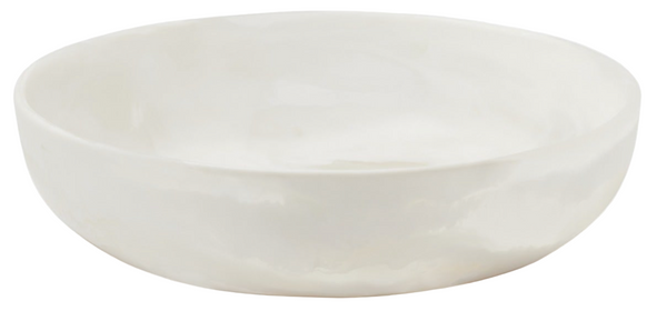 Hugo White Swirled Serving Bowl- LARGE