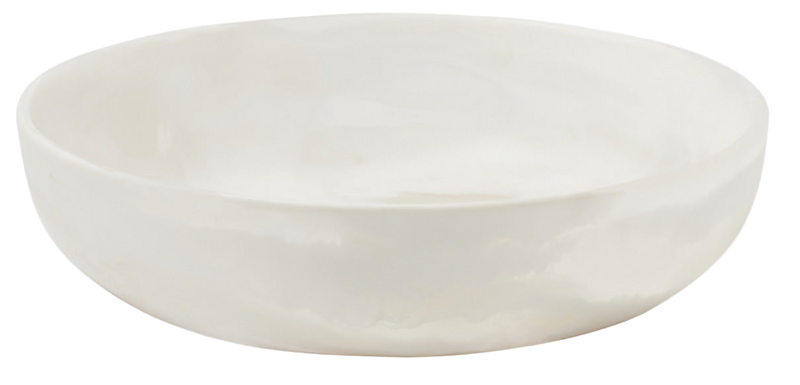Hugo White Swirled Serving Bowl- LARGE