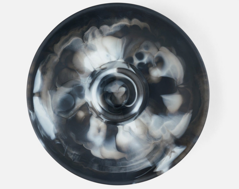 Hugo Black Swirled Chip And Dip Bowl